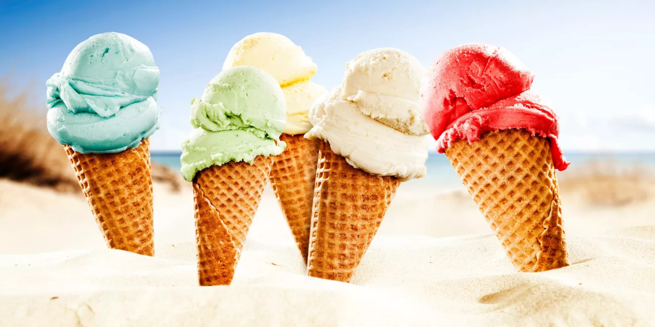 ice cream beach