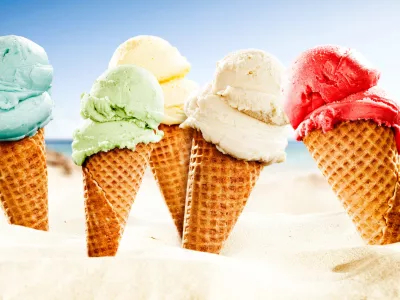ice cream beach