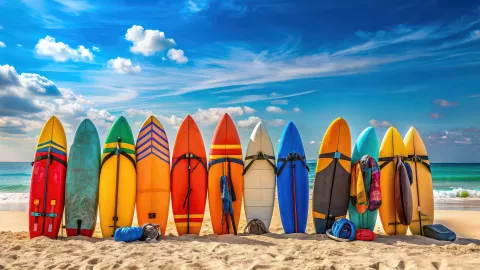 surfboards-beach